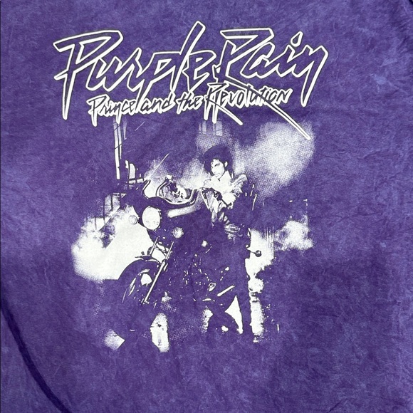 Prince And The Revolution Purple Rain Distressed Wash Band Tee Men’s Size XL - Picture 2 of 4
